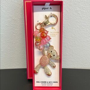 Piper L | Teddy Bear Hanging By Balloons 🧸 🎈Bag Charm